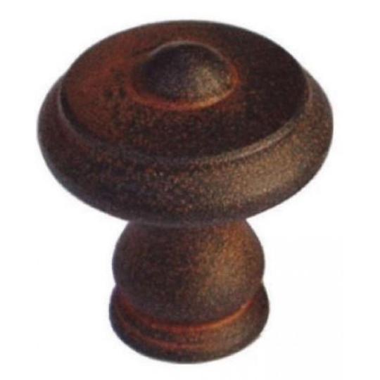 hrdzave zelezo nabytkova okruhla uchytka gombik zasuvka rustikalne kovanie country vintage mediteran loft.jpg